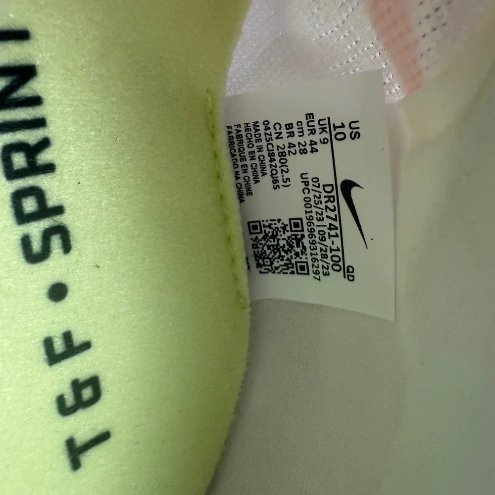 Nike ZOOM Fly Track and Field Sprinting‎ Spikes DR2741-100 White Pink Size 10